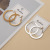Big Circle Earrings Ear Ring Geometric European and American Style Metal Ring Independent Design Elegance Retro Earrings Cross-Border