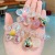 INS Girl Mermaid Transparent Flower Telephone Line Internet Celebrity All-Matching Hair Rope Korean Rubber Band Female Hairtie Hair Ring