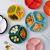 2021 New Creative Nordic Baby Food Supplement Three-Lattice Plate Candy Dim Sum Plate Fat Loss Meal Compartment Tray Now Foreign Trade