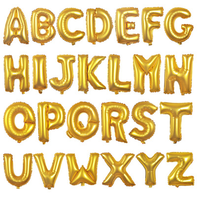16-Inch 32-Inch Letter Aluminum Foil Balloon Copper Gold ..
