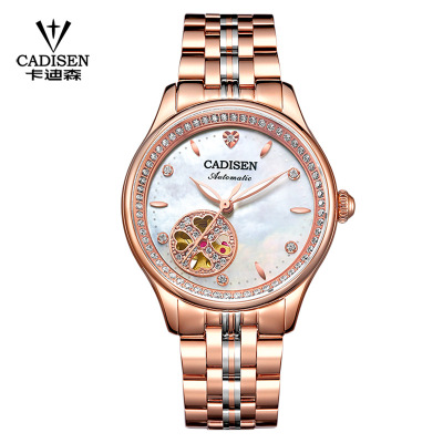 Offline Same Style Cardisson Brand Automatic Mechanical Watch Women's Watch Waterproof Solid Steel Strap Watch C8132