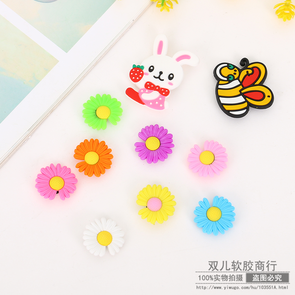 软胶贴片3D立体花园鞋洞洞鞋卡通鞋花鞋扣鞋上装饰饰品厂家直销
