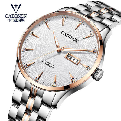 Cadisson Watch Men's Mechanical Watch Double Calendar 8215 Movement Sapphire Luminous Waterproof Men's Watch