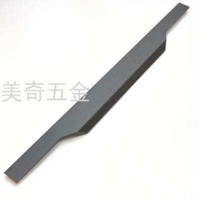 Modern Simple Thumb Furniture Aluminum Pull Handle Aluminum Alloy Cabinet Door Acrylic Edge Sealing Handle Wardrobe Door Handle