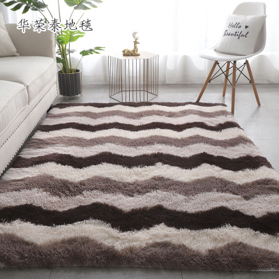 Rectangular Silk Carpet Wholesale Living Room Bedroom Carpet Soft Floor Mat Wholesale Customizable Size