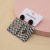 Personalized Black and White Plaid Striped Earrings Exaggerated Acrylic Ear Ring Korean Ornament Korean Style N Earrings