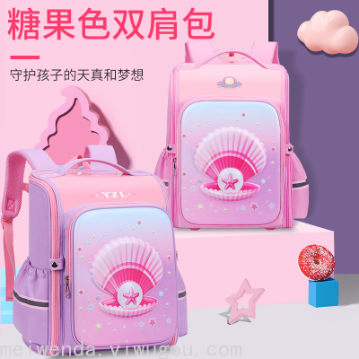 Elementary School Student Schoolbag 6-12 Years Old Fashion Candy Color Princess Backpack Schoolbag LZJ-3269