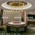 Hotel Marble Electric Turntable Table Modern Light Luxury Electric Table Restaurant Box Solid Wood Large round Table