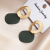 Mini Mori Earrings Hollow Korean Exquisite Morandi Eardrops Geometric Women's Earrings Cross-Border Hot