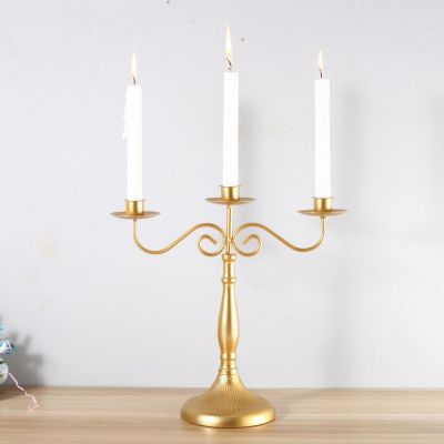 American One, Three, Five Head Candle Holder Creative Decoration Wedding Candlelight Dinner Props Home Wrought Iron Candlestick New
