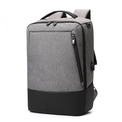 New Men's Business Computer Backpack Business Trip Travel Backpack Anti-Theft Notebook Waterproof Rucksack Custom Delivery