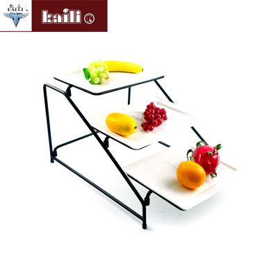 Hotel Buffet Display Rack Ceramic Display Shelf Dessert Holder Storage Rack