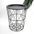 INS Nordic Wrought Iron Small Coffee Table Living Room Bedroom round Table Side Table Simple Geometric Metal Storage Bracket Laundry Basket