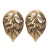 Leaf-Shaped Earrings Geometric Long Earrings Metal Simplicity Ethnic Style Temperamental Earrings European and American Style Women Jewelry