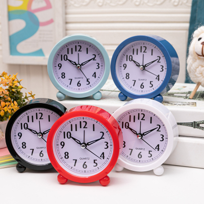 Fashion Creative round 8025 Children Student Alarm Clock Lazy Bedside Alarm Watch Home Daily Necessities Gift Wholesale