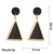 Cold Style Elegant Earrings Irregular Geometric Summer Women's Black Triangle Geometric Fashion Earrings