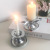 Candleholder Cross-Border Metal Plating Silver Candle Holder Home Wrought Iron Candle Base 2 Sets