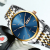 New Men's Watch Waterproof Double Calendar Business Steel Belt Fashion Watch Quartz Watch Men's Watch