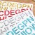 Digital Gilding Color English Alphabet Stickers 3D Concave-Convex Decorative Reward Stickers