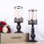 Glass Candle Ornaments European-Style Iron Metal Flower Arrangement Decoration Retro Furnishings Living Room Dining Room Wedding Celebration Decoration Cross-Border