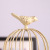 European Style Wrought Iron Creative White Vintage Bird Cage Carved Candle Holder Candlelight Dinner European and American Retro Style Photo Props