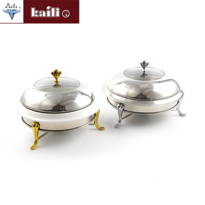 Creative Ceramic Crown Alcohol Stove Buffet Stove Hotel Restaurant Food Heating Container round Alcohol Stove