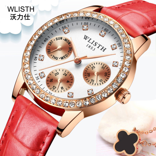 gift watch luxury fashion diamond dial belt women‘s watch net red quartz watch