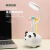 Factory Direct Sales Cartoon Panda Led Table Lamp Multifunctional Creative USB Rechargeable Desk Lamp Small Night Lamp Logo Customization