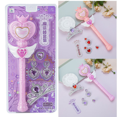 608-101 Fairy Wand Set with Light Music Magic Wand Toy Children's Toy Factory Wholesale