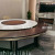 Star Hotel Solid Wood Furniture Customized the Seafood Restaurant Box Electric Dining Table Marble Electric Turntable