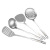 Shengbide Stainless Steel Ladel Set Four-Piece Kitchen Gadget Thickened 3cm Solid Spatula Gift