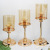 European Style Table Candlestick Decoration Nordic Romantic American Crystal Candle Holder Gold French Decoration Decoration Manufacturer