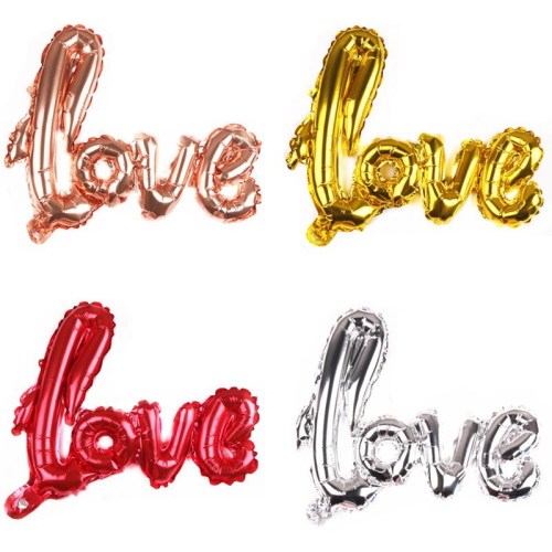 small one-piece love aluminum balloon wedding decoration balloon party decoration balloon proposal decoration balloon