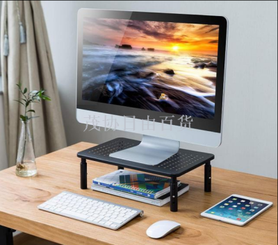 Office Storage Monitor Elevated Rack Laptop Stand Easy Installation Height Adjustable
