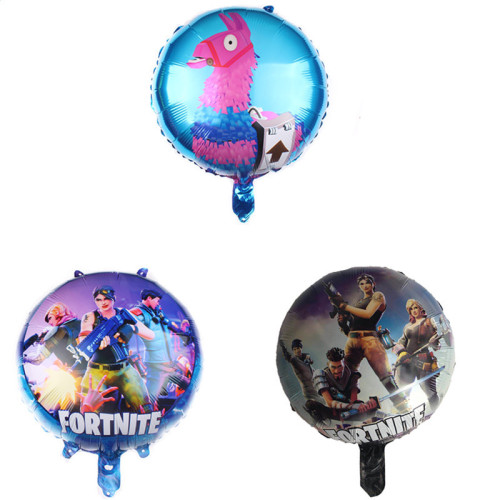 New 18-Inch round Fortnite Aluminum Balloon Children‘s Toy Party Decoration