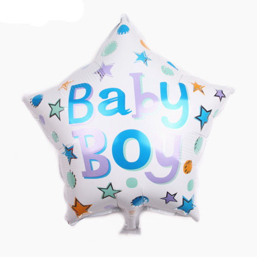 18 inch round baby boy birthday aluminum film balloon children‘s year-old aluminum foil balloon birthday decoration party