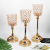 Hot Sale Crystal Candlestick European Wedding Hardware Props Crafts Table Flower Decoration Pictures Area Sign-in Desk Decoration Factory