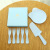 Disposable Tableware Four-in-One Customized Birthday Cake Cutlery Tray Set Water Drop Plate Household Picnic Plate