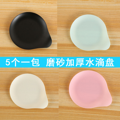 Plastic Cake Water Drop Plate Disposable Wholesale Dull Polish Tray Plastic Birthday Tableware Factory Customization