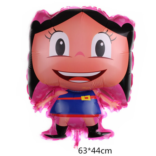 special-shaped pink girl aluminum balloon cartoon animal aluminum foil balloon wholesale baby year-old decorative balloon