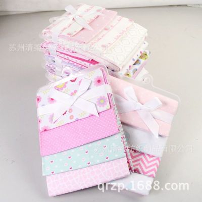 Baby Cotton Flannel Baby Blanket Printed Single Layer 4 Pack Baby's Blanket Blanket Bed Sheet