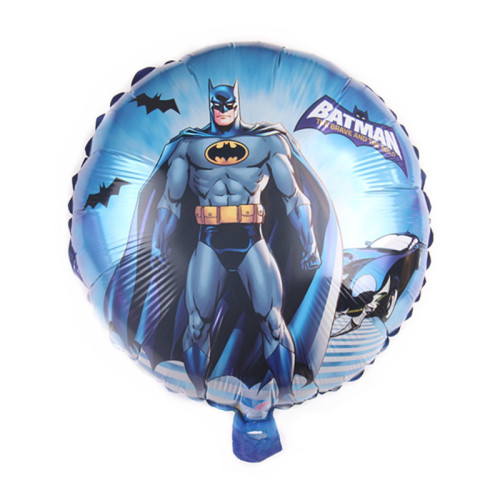 18-Inch round Batman Balloon Superman Aluminum Film Balloon Cartoon Balloon Justice League Aluminum Foil Balloon Wholesale