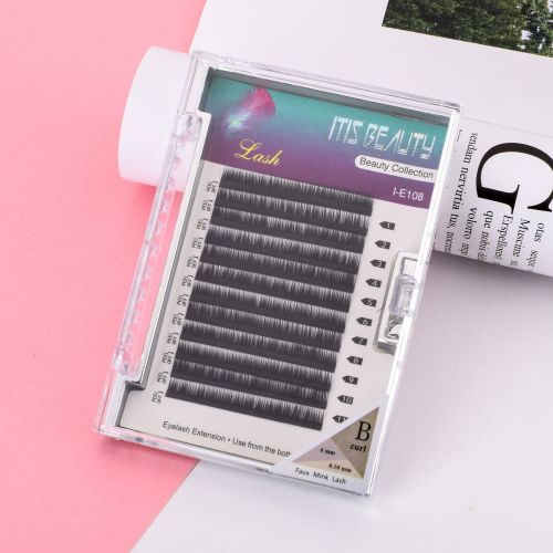 Cross-Border Hot-Selling Lower Eyelashes Close-Row Grafting Eyelashes Soft and Comfortable B Volume Planting False Eyelashes Factory Direct Sales 