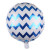 New 18-Inch Black and White Striped Plaid round Aluminum Balloon Baby Party Arrangement Aluminum Foil Helium Balloon Wholesale