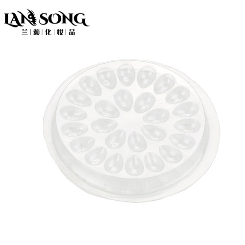 creative grafting eyelashes pvc planting false eyelashes plastic tattoo transparent melon seeds groove flower-shaped glue gasket