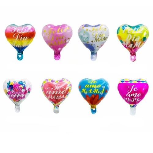 New 10-Inch Mother‘s Day Aluminum Balloon Mother‘s Day Decoration Balloon Wholesale Toy Balloon Festival Supplies