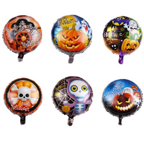 New 18-Inch Halloween Aluminum Balloon Cartoon Balloon Wholesale Birthday Party Decoration Toy Balloon