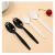 Disposable Spoon Individually Packaged Commercial Thickened Dessert Cake Spoon Fork Fruit Fishing Plastic Fork and Spoon Ice-Cream Spoon