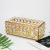 European-Style Extended Crystal Tissue Box Paper Extraction Box Metal Gold Household Creative Living Room Coffee Table Top Storage Box