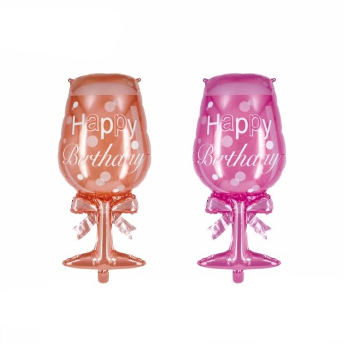 birthday wine glass aluminum film balloon birthday party decoration balloon cartoon shape balloon toy balloon